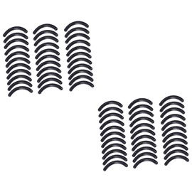 Minkissy 2sets Black Eyelash Curler Refill Pads Replacement Rubber for Mascara Eyelash Curler Refill 50pcs*2