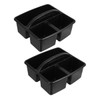 TEHAUX 2Pcs Classroom Storage Caddy with Handle Space Efficient Plastic