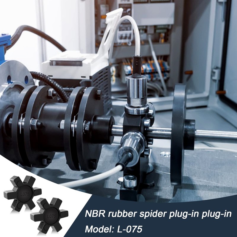 L075 Flexible NBR Rubber Spider Center Insert, 4 Pack Solid