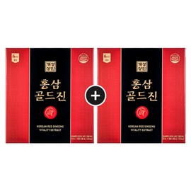 Gaesung Sangin (현대Hmall)개성상인 홍삼골드진 50ml 30포 1+1 (총 60포) Hyundai Hmall Ginseng Gold Jin 50ml 30 Sachets 1+1 (Total 60 Sachets)