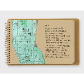 Midori Travelers Note Spiral Ring B6 Blank DW Craft Camel