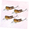 Kisangel 4pcs Simulation Fishing Baits Realistic Lure for Crucian Carp