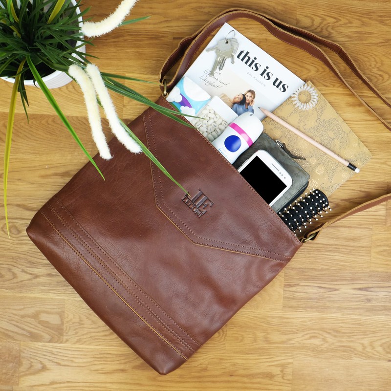 LECONI LE0066 Women's Shoulder Bag Natural Soft Leather Handbag 32