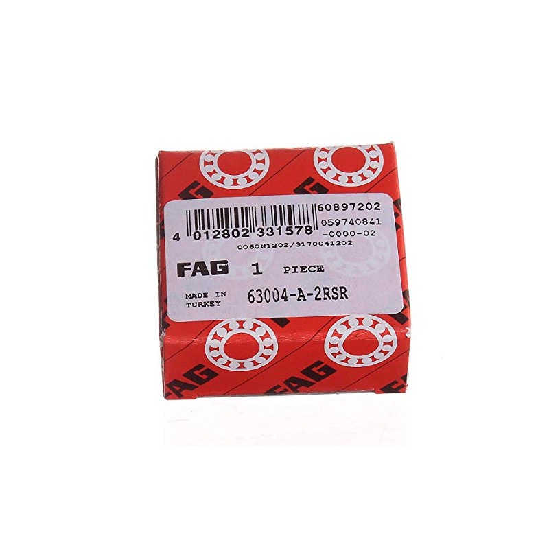 Single Row 63004 A 2RS Deep Groove Ball Bearing