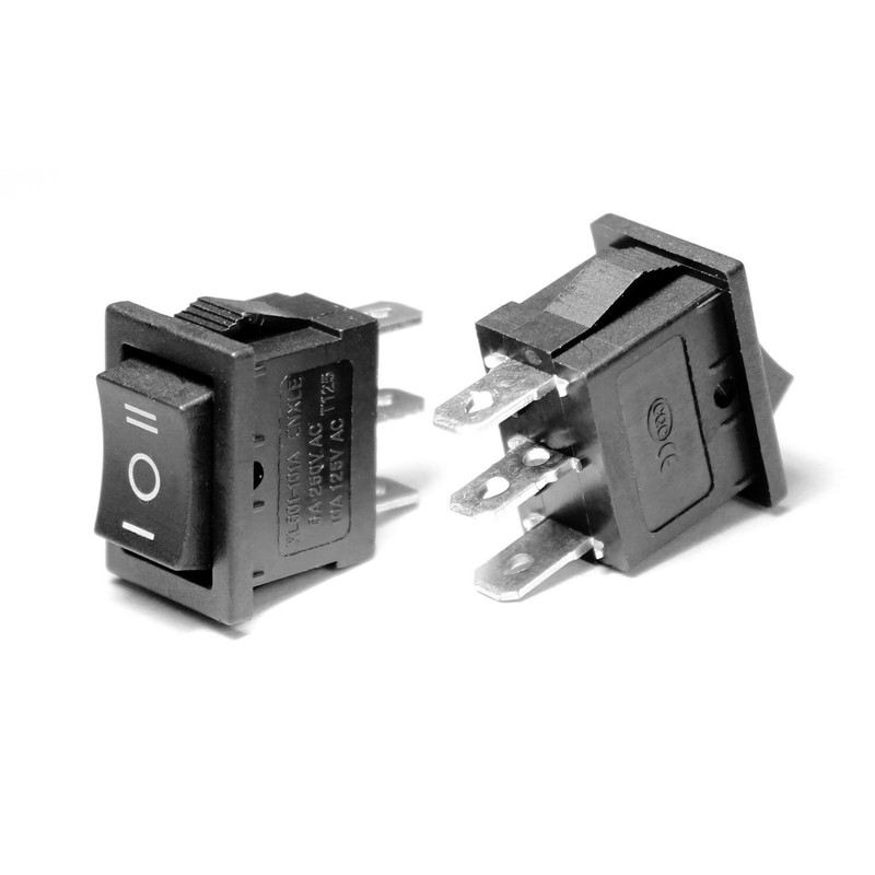 Switian 5PCS SP3T Rectangular Rocker Switch Car dash light (ON/OFF/ON)