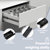 Prmape 2 x drawer runners, 100 mm, drawer pull-out rails,