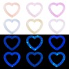 Craftdady 20 pcs Luminous Heart Bead Frame Acrylic Focal Frame