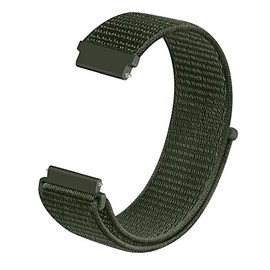 ZKCREATION Replacement Watch Band 20 mm Fitness Tracker Activity Tracker Braided Strap Green
