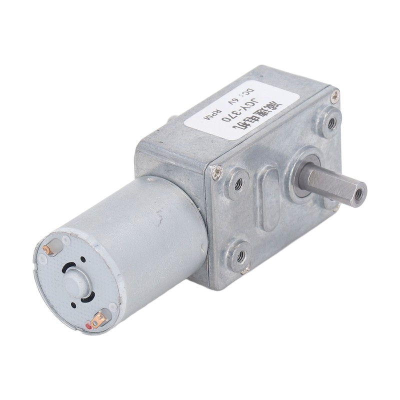 Double Shaft DC Gear Motor 25kg.cm 12mm Self Locking Reversible
