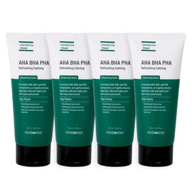 (4ea) AHA BHA PHA Refreshing Calming Cleansing Foam 120ml / Daily Pore Care Sebum Control Foam Cleansing / (4개)아하바하파하 리프레싱 카밍 클렌징폼 120ml 데일리 모공케어 피지조절 폼클렌징