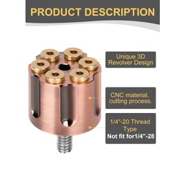 beyisi Rear Fender Seat Bolt Screw for Harley Dyna Sportster Softail Road Glide Street Touring King CVO Electra Iron 883 Bob 1996-2024 Thread 1/4"-20 Seat Nut Revolver (Bronze)