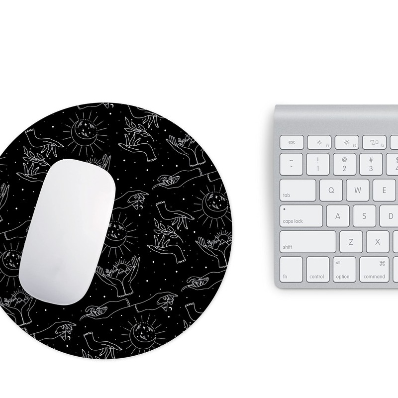 Questo Casa, Runden Digital Bedruckt Mauspad, rutschfeste Unterseite, für Büro