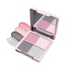 KumiModa 4 Colors Eyeshadow Palette, Nude Eyeshadow Matte & Glitter