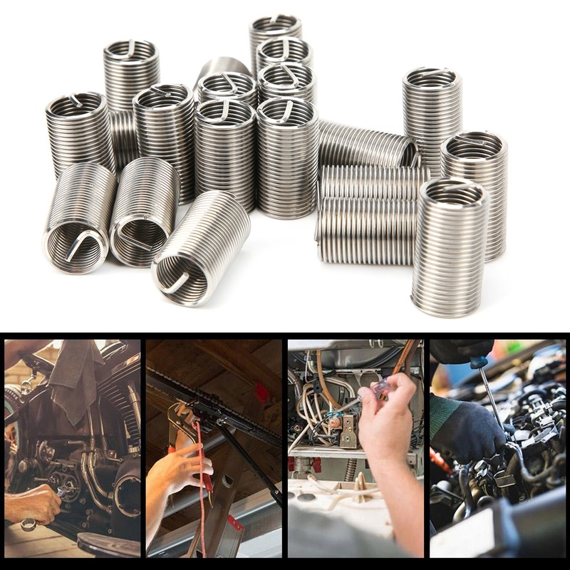 20PCS Wire Thread Inserts SUS304 Wire Stainless Steel Screw Sleeve