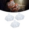 3Pcs Teat Shields 2 Layer Protective Cover for Breastfeeding Nursing