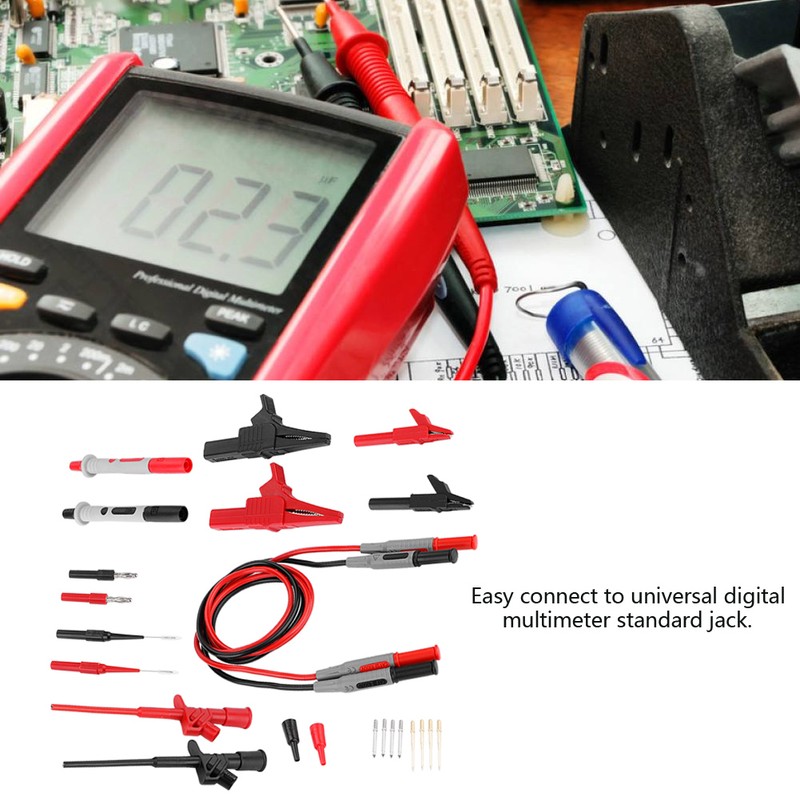 4mm Banana Plug Electronic Multimeter Multi Meter Test Lead Probe