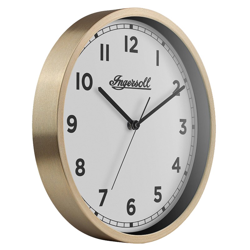 Ingersoll Analogue Wall Clock, Easy To Read, 30cm Diameter in