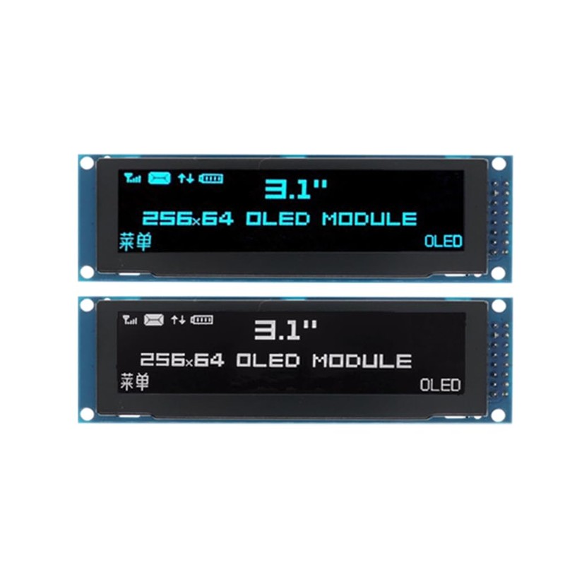 berjalan 3.12 Inch OLED Display 256x64 SSD1322 Driver Graphic LCD