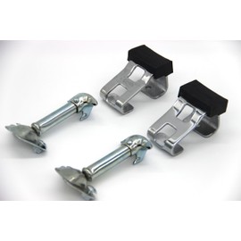 Compatible with Toyota Land Cruiser Fj40 Fj45 Bj40 Bj42 Hj45 Hood Latch Set (4) pieces Chromed Steel