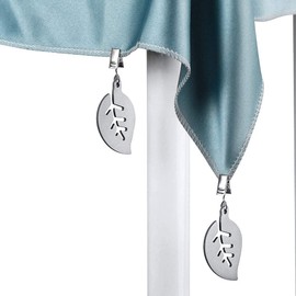 Tablecloth Weight Anti-Slip Clip Curtain Weight Stainless Steel Desk Mat Non-Slip Pendant Tablecloth Weight Garden Party Picnic Tablecloth Windproof Table Cover Clamp Tablecloth Clips for Barbecue Wedding Party Outdoor Garden Accessories(Leaves-4pcs)