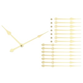 PATIKIL Clock Hands Kit, 8 Set Clock Hands Kits Clock Mechanism Movement Aluminum Wall Clock Hands Parts Replacement for Wall Clock Repair DIY, Gold, A23