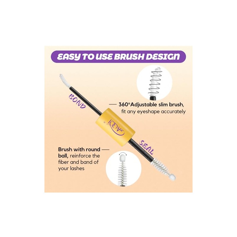 GAQQI Lash Bond and Seal Waterproof, Lash Cluster Glue Strong