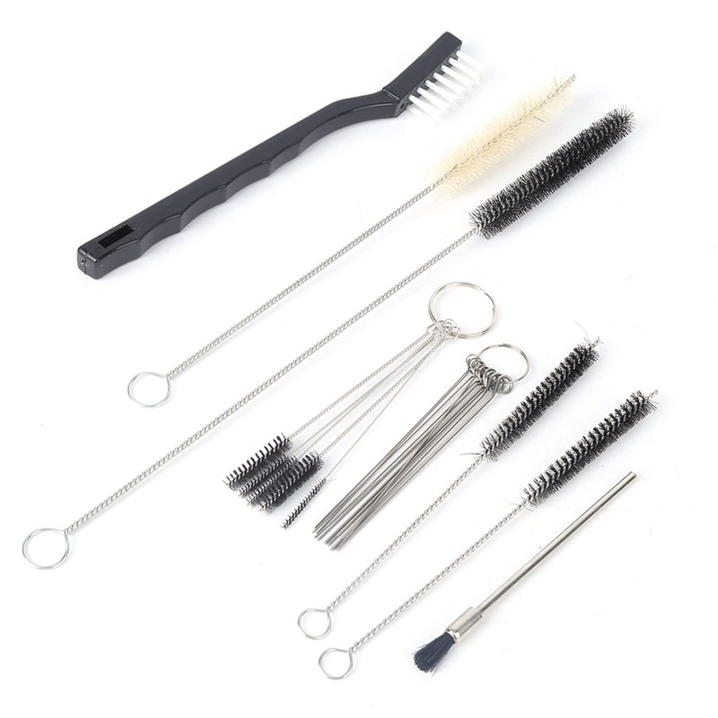 19 Pieces Carburettor Carbon Dirt Jet Remover, Portable Cleaning Set