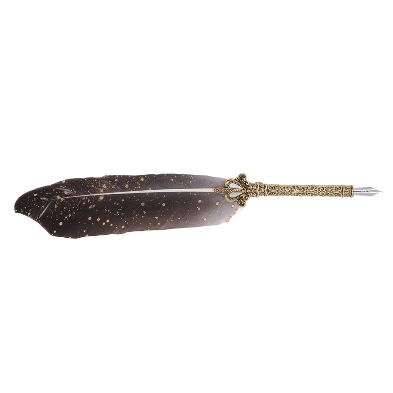 Feather Pen Set with 5 Interchangeable Nib Letter Opener Pen