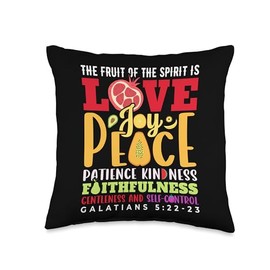 The Fruit Of The Spirit Shirt Christian T Shirt Bible Verse Throw Pillow