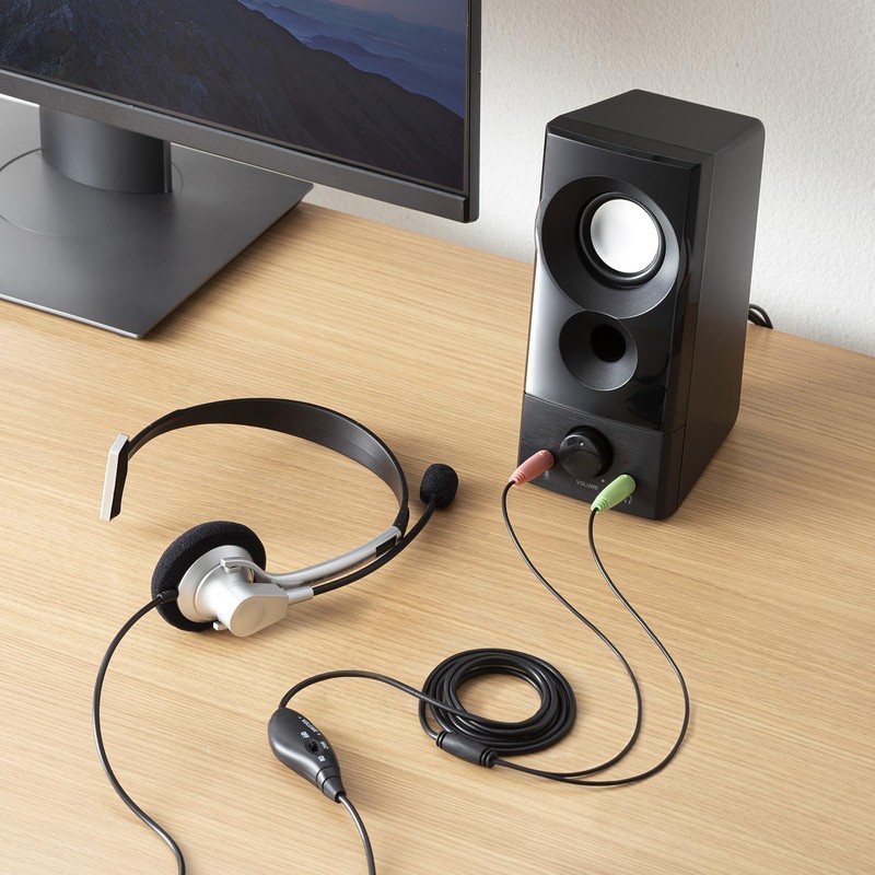 Sanwa Supply MM-SPL20UBK USB Powered Speaker (Practical Maximum Output 6W)