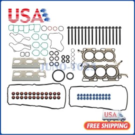 Unbranded Full Gasket Set Head Bolts Fit 2011-2019 Ford Explorer Edge Flex Taurus 3.5L V6