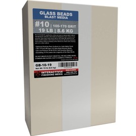 #10 Glass Beads - 19 lb or 8.6 kg - Blasting Abrasive Media (Extra Fine) 100-170 Mesh or Grit - Spec No 10 for Blast Cabinets Or Sand Blasting Guns - Small Beads for Cleaning and Finishing