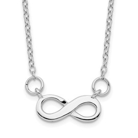 IceCarats 925 Sterling Silver Infinity Twisted Love Knot Symbol Chain Necklace