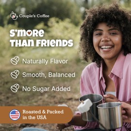 Couples Coffee Ground Coffee | S’more Than Friends | Medium Roast S’more Flavored Coffee