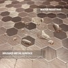 Copper Peel and Stick Backsplash, Self Adhesive Mini Hexagon Backsplash