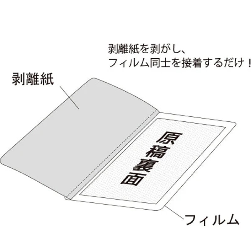 (Safe and Easy to Use Without Machines) Self-Laminating Postcards, Stains,