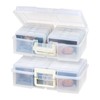 IRIS USA 4" x 6" Photo Storage Box Craft Keeper,