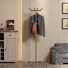 THRONKENGER Industrial Coat Rack, Metal Pipe Coat Rack Stand Freestanding