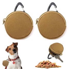 2 Pcs Dog Treat Pouch,7.5CM Dog Walking Treat Bag for Pet Training