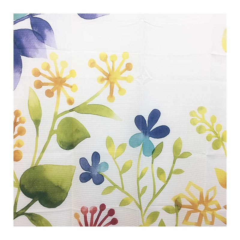 Noren, Botanical Flower, Leaf, Cute, Stylish, Colorful