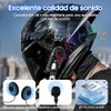 Casco de Motocicleta con Cancelación de Ruido, Auriculares con Asistente