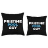 Pristine Pool Guy - Swimming Pool Cleaner Typeset Apparel Throw
