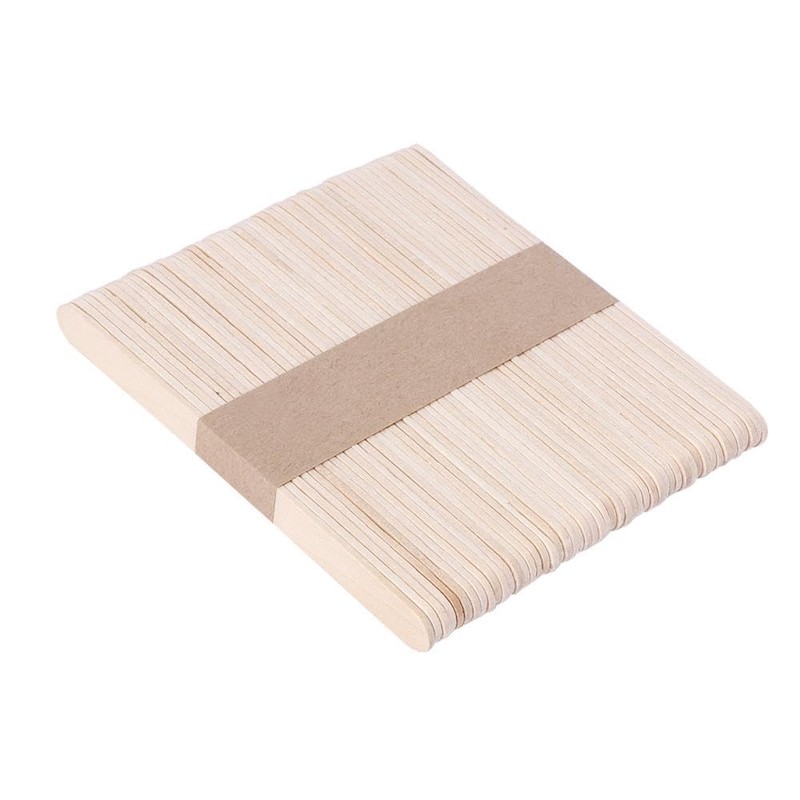 Leadigol 200 PCS Wooden Wax Sticks, Wax Spatulas Applicator Wood
