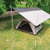 Thicken Aluminum Alloy Tent Pole Adjustable Tent Support Rods Beach