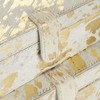 Deco 79 Leather Handmade Box with Gold Foil Paint, Set