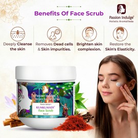 Passion Indulge Kumkumadi Face Scrub - 200 gm For Women, Men, Face Scrub For Even Skin Tone