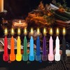 Mega Candles 10 pcs Unscented Black Exquisite Mini Taper Candle,