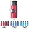 12 Multifunctional Bag Sealing Clips in Dark Blue, Light Blue