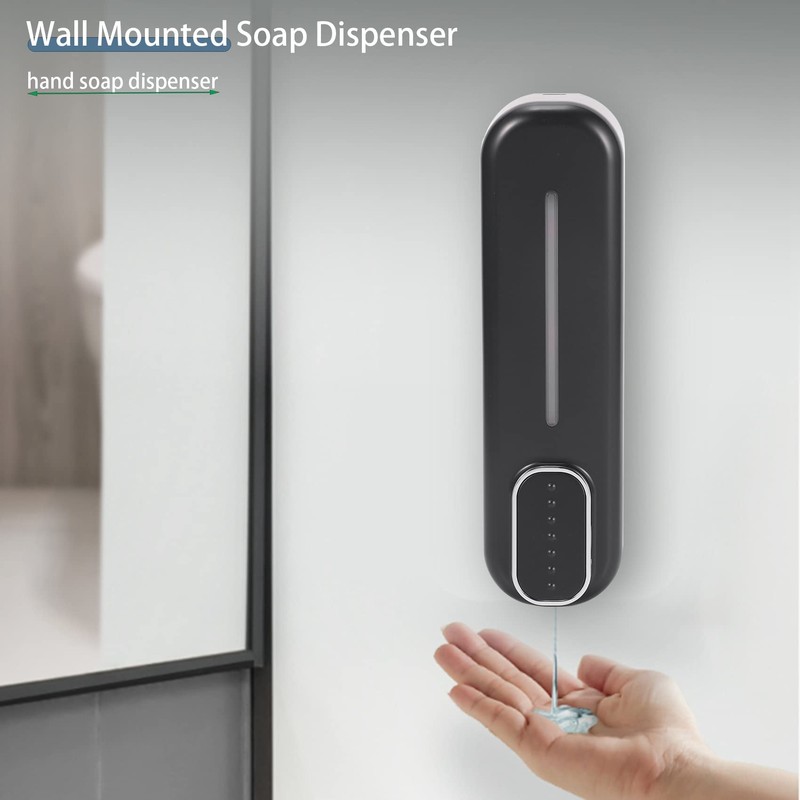 Pvczool Soap Dispenser Wall Mount, 350Ml Hand Liquid Shampoo Shower