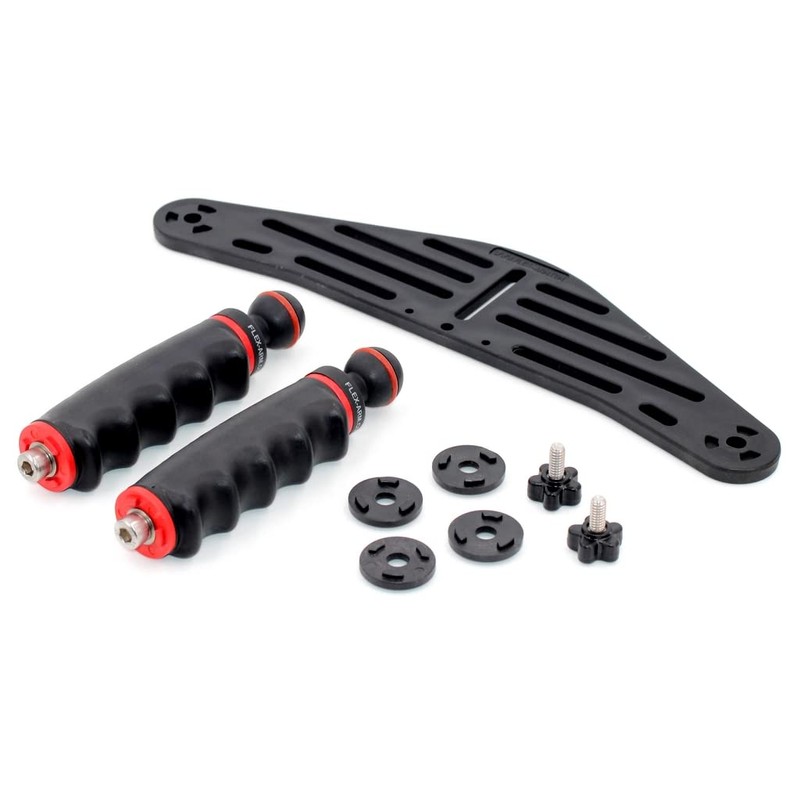 UNDERWATER CAMERA HOUSING TRAY AND HANDLES WITH 1-INCH BALL JOINT